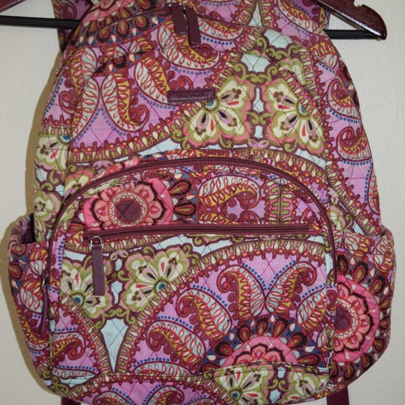 Vera Bradley RESORT MEDALLION Quilted Backpack Laptop Travel Bag Tote School Q52 main image 6
